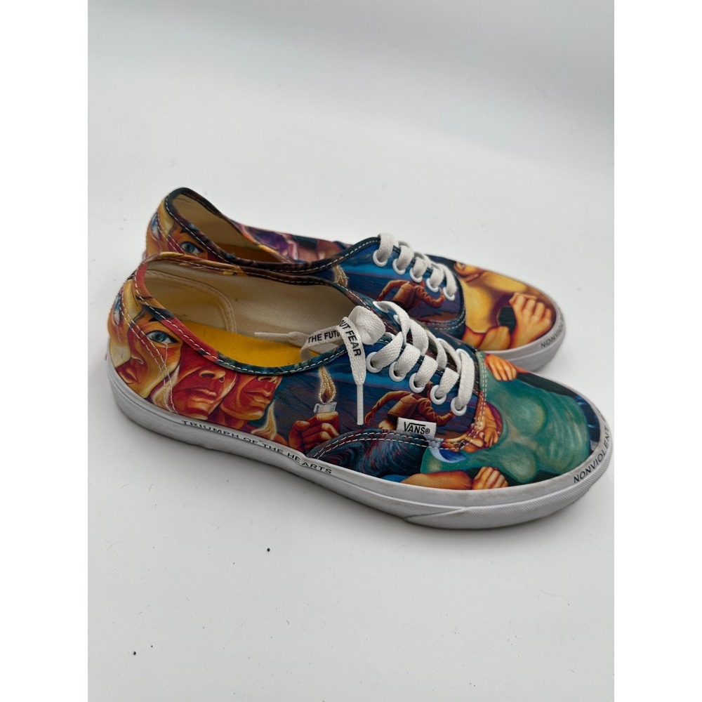 Vans Authentic Moca Mens Skate Shoes Judy Baca Athletic Lace Up Low Top Sneakers